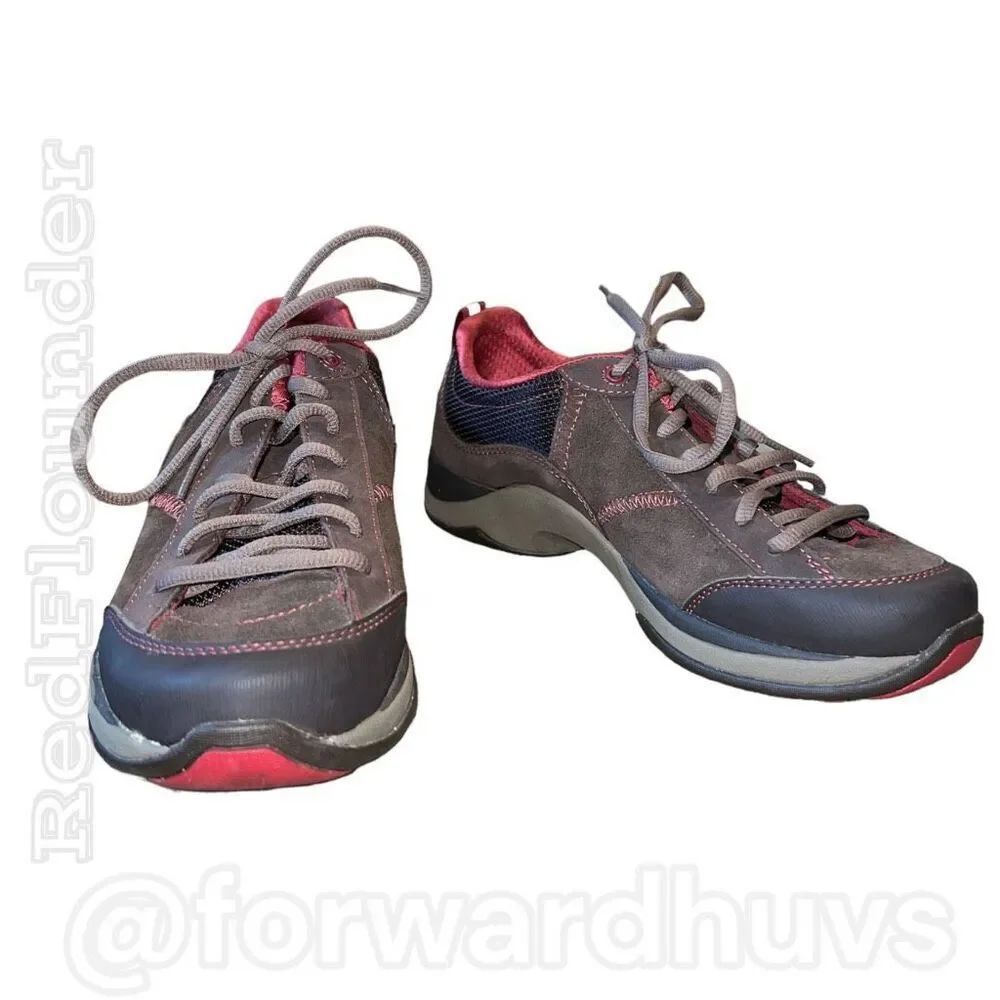 Dansko Sabrina Burgundy Brown Lace Walking Shoes Size 38 (7.5 - 8)